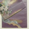 袋帯 六通柄 美品 証紙あり フォーマル用 正絹 花柄 箔 刺繍 金糸 帯 入学式 卒業式 結婚式 紫・藤色_画像12