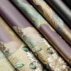 袋帯 六通柄 美品 証紙あり フォーマル用 正絹 花柄 箔 刺繍 金糸 帯 入学式 卒業式 結婚式 紫・藤色_画像19