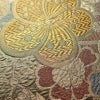 袋帯 六通柄 良品 フォーマル用 正絹 花柄 箔 金糸 帯 入学式 卒業式 結婚式 桜 くすみカラー 多色使い_画像3