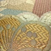 袋帯 六通柄 良品 フォーマル用 正絹 花柄 箔 金糸 帯 入学式 卒業式 結婚式 桜 くすみカラー 多色使い_画像5