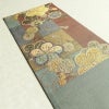 袋帯 六通柄 良品 フォーマル用 正絹 花柄 箔 金糸 帯 入学式 卒業式 結婚式 桜 くすみカラー 多色使い_画像17