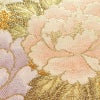 袋帯 プラチナ箔 六通柄 美品 フォーマル用 正絹 花柄 箔 金通し 金糸 帯 入学式 卒業式 結婚式 ピンク_画像4