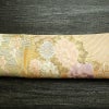 袋帯 プラチナ箔 六通柄 美品 フォーマル用 正絹 花柄 箔 金通し 金糸 帯 入学式 卒業式 結婚式 ピンク_画像16