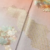 付け下げ 金駒刺繍 正絹 花柄 袷仕立て 身丈165cm 裄丈69cm 箔 刺繍 金彩 フォーマル 着物 入学式 卒業式 結婚式 くすみ朱色 赤・朱_画像8