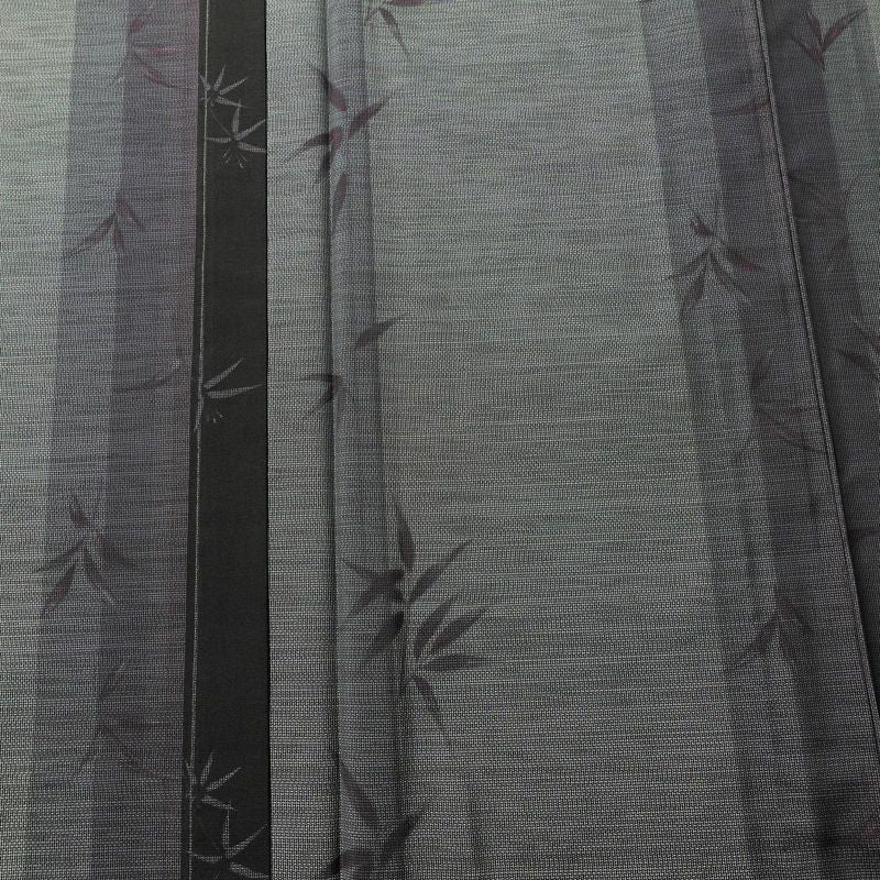 本場大島紬 伝統工芸品 単衣 美品 証紙あり 正絹 木の葉・植物柄 単衣仕立て 身丈159.5cm 裄丈65cm さが美 着物 紫・藤色_画像6