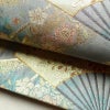 袋帯 六通柄 良品 フォーマル用 正絹 古典柄 箔 帯 入学式 卒業式 結婚式 振袖 二十歳 青・紺_画像8