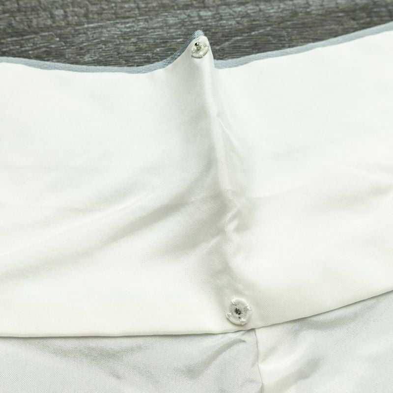 色留袖 三つ紋付き 松尾光琳 落款入り 縮緬 正絹 古典柄 袷仕立て 身丈165.5cm 裄丈67.5cm 箔 フォーマル 着物 結婚式 青・紺_画像18