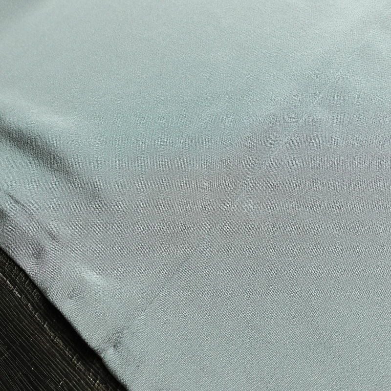 色留袖 三つ紋付き 松尾光琳 落款入り 縮緬 正絹 古典柄 袷仕立て 身丈165.5cm 裄丈67.5cm 箔 フォーマル 着物 結婚式 青・紺_画像19