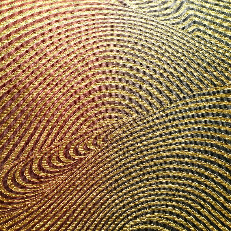 袋帯 全通柄 良品 フォーマル用 正絹 流水・波柄 箔 金糸 銀糸 帯 多色使い_画像2