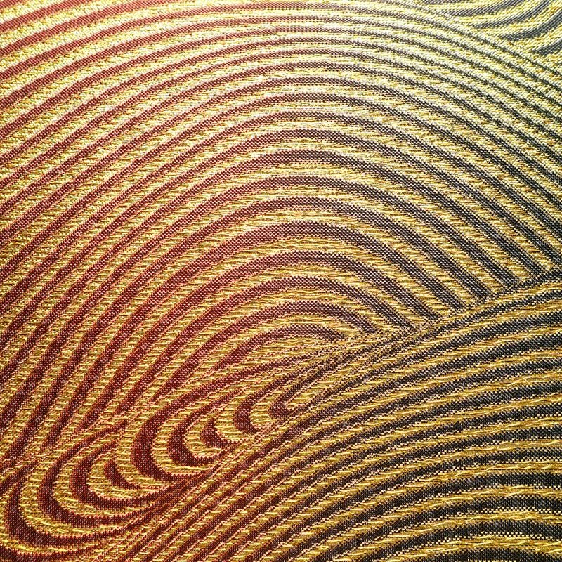 袋帯 全通柄 良品 フォーマル用 正絹 流水・波柄 箔 金糸 銀糸 帯 多色使い_画像3