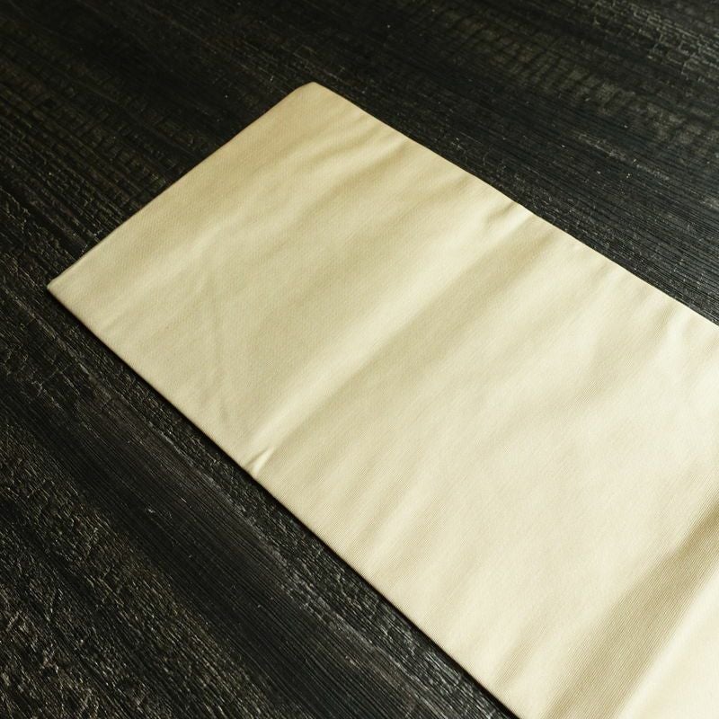 名古屋帯 太鼓柄 正絹 風景柄 名古屋仕立て 箔 帯 クリーム_画像16