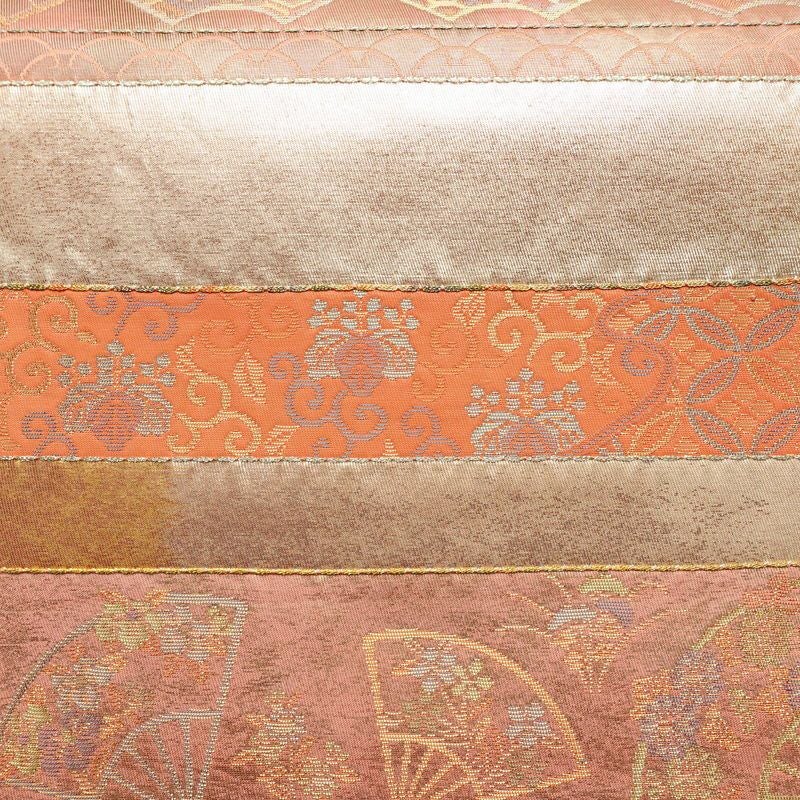 袋帯 六通柄 フォーマル用 正絹 縞柄・線柄 箔 金糸 帯 入学式 卒業式 結婚式 ピンク_画像2