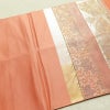 袋帯 六通柄 フォーマル用 正絹 縞柄・線柄 箔 金糸 帯 入学式 卒業式 結婚式 ピンク_画像16