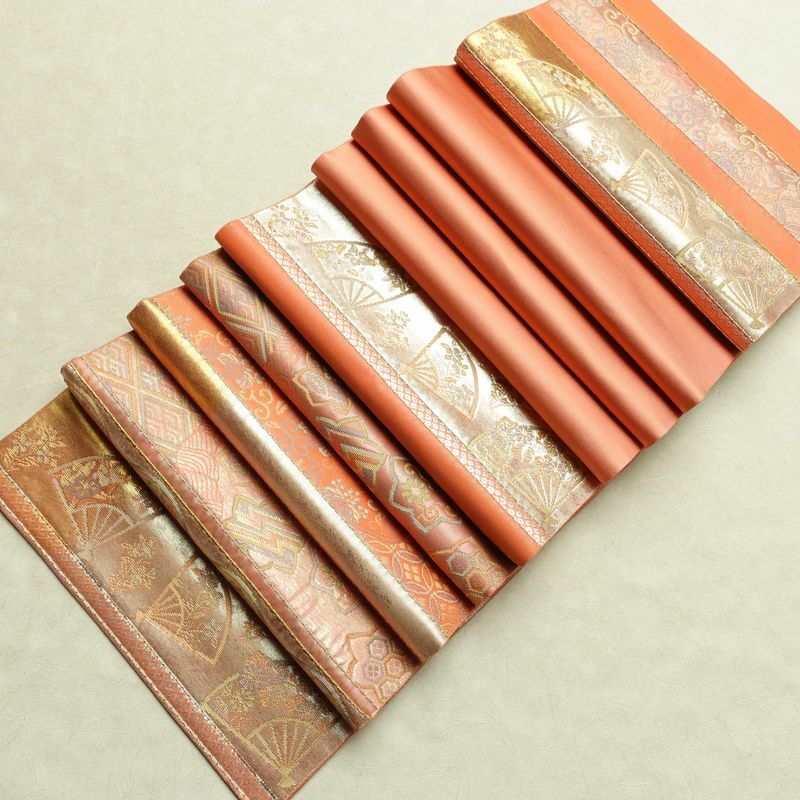 袋帯 六通柄 フォーマル用 正絹 縞柄・線柄 箔 金糸 帯 入学式 卒業式 結婚式 ピンク_画像18