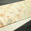 袋帯 六通柄 フォーマル用 正絹 古典柄 箔 金糸 帯 入学式 卒業式 結婚式 クリーム_画像14