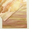 袋帯 六通柄 良品 フォーマル用 正絹 雲柄 箔 金糸 帯 ピンク_画像13