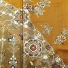 振袖 正絹 木の葉・植物柄 袷仕立て 身丈170.5cm 裄丈69cm 箔 フォーマル 成人式 二十歳 黄・黄土色_画像6