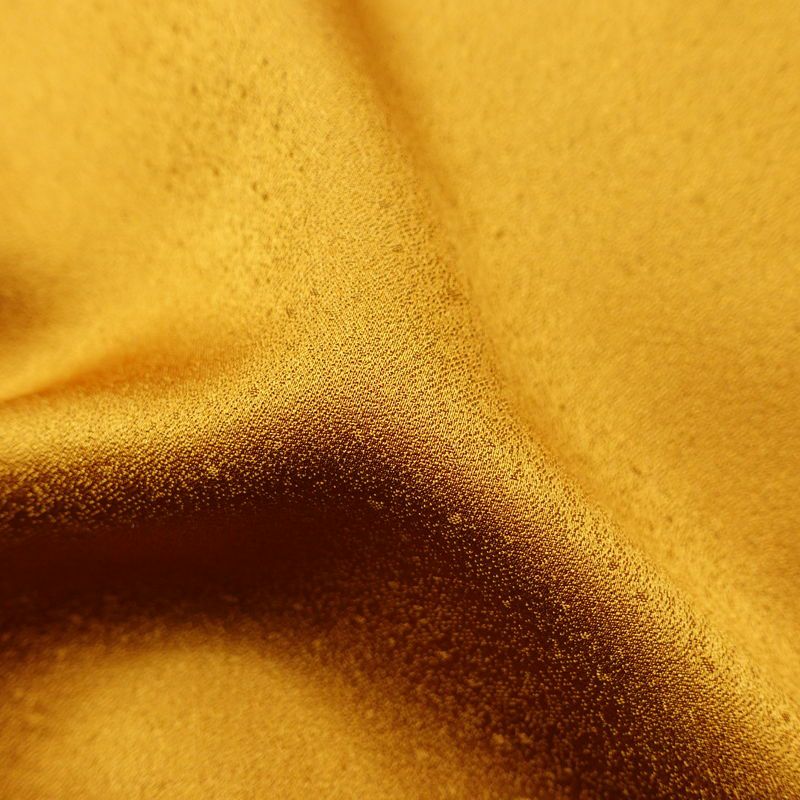 振袖 正絹 木の葉・植物柄 袷仕立て 身丈170.5cm 裄丈69cm 箔 フォーマル 成人式 二十歳 黄・黄土色_画像21