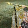 袋帯 六通柄 良品 フォーマル用 正絹 古典柄 箔 金糸 帯 入学式 卒業式 結婚式 緑・うぐいす色_画像6