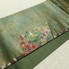 袋帯 六通柄 良品 フォーマル用 正絹 古典柄 箔 金糸 帯 入学式 卒業式 結婚式 緑・うぐいす色_画像11