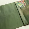 袋帯 六通柄 良品 フォーマル用 正絹 古典柄 箔 金糸 帯 入学式 卒業式 結婚式 緑・うぐいす色_画像16