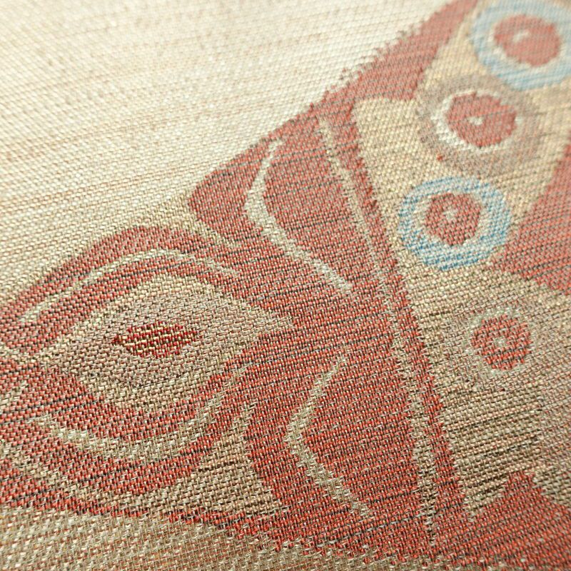 袋帯 六通柄 フォーマル用 正絹 幾何学柄・抽象柄 帯 ベージュ_画像6