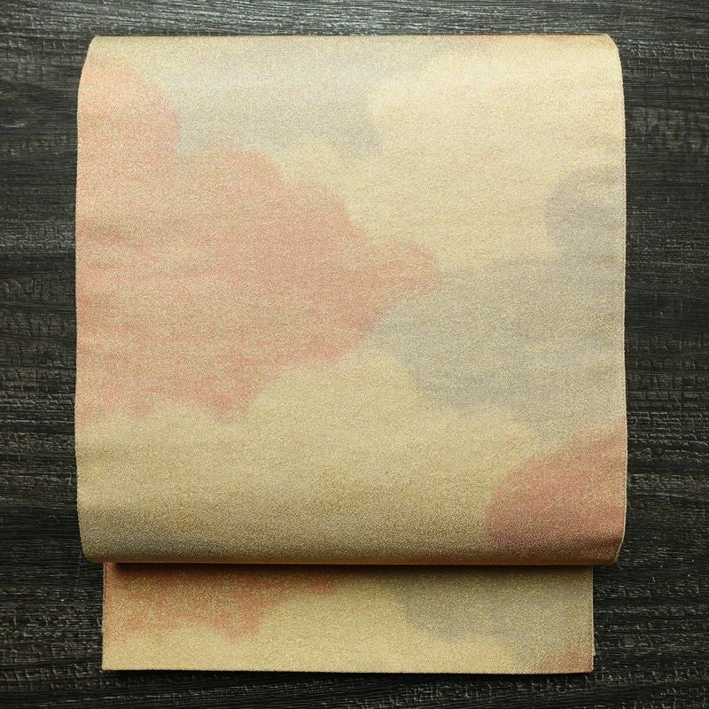 袋帯 全通柄 美品 フォーマル用 正絹 雲柄 金通し 帯 入学式 卒業式 結婚式 未使用品 多色使い_画像1