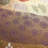 袋帯 六通柄 フォーマル用 正絹 花柄 箔 帯 入学式 卒業式 結婚式 椿 紫・藤色_画像6