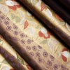 袋帯 六通柄 フォーマル用 正絹 花柄 箔 帯 入学式 卒業式 結婚式 椿 紫・藤色_画像20