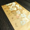 袋帯 六通柄 良品 フォーマル用 正絹 花柄 金糸 帯 入学式 卒業式 ベージュ_画像18