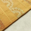 名古屋帯 六通柄 良品 正絹 縞柄・線柄 名古屋仕立て 箔 帯 黄・黄土色_画像11