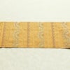 名古屋帯 六通柄 良品 正絹 縞柄・線柄 名古屋仕立て 箔 帯 黄・黄土色_画像13