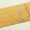 名古屋帯 六通柄 良品 正絹 縞柄・線柄 名古屋仕立て 箔 帯 黄・黄土色_画像14