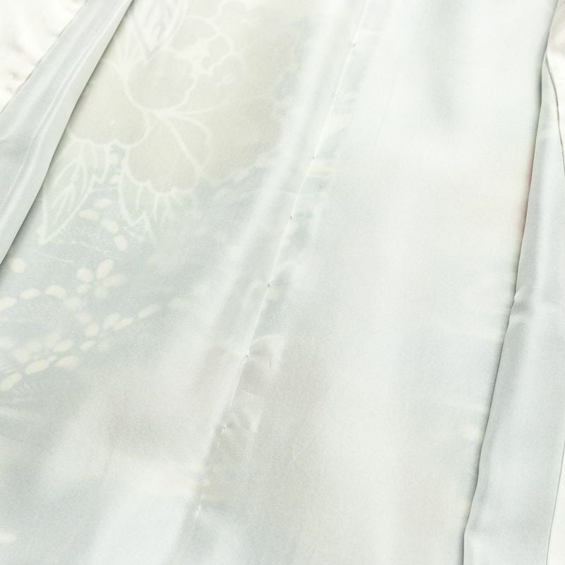 振袖 縮緬 正絹 古典柄 袷仕立て 身丈166.5cm 裄丈66.5cm フォーマル 着物 成人式 二十歳 青・紺_画像19