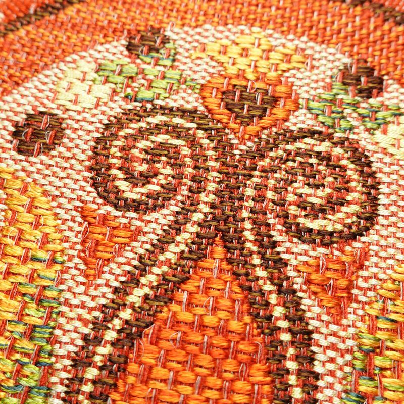 名古屋帯 太鼓柄 良品 正絹 幾何学柄・抽象柄 松葉仕立て 帯 紬地 白_画像3