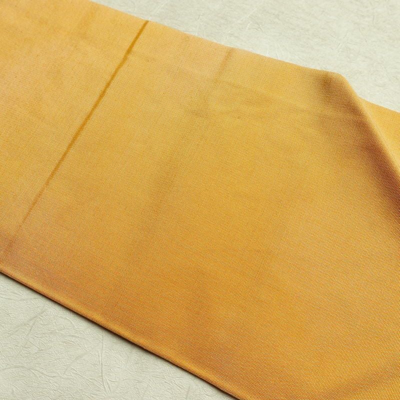 名古屋帯 六通柄 正絹 流水・波柄 名古屋仕立て 帯 橙_画像13