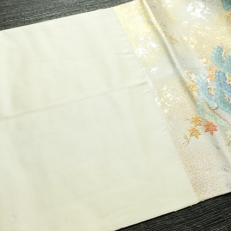 袋帯 嘉祥御車文 六通柄 フォーマル用 正絹 古典柄 箔 金糸 銀糸 帯 入学式 卒業式 結婚式 多色使い_画像17