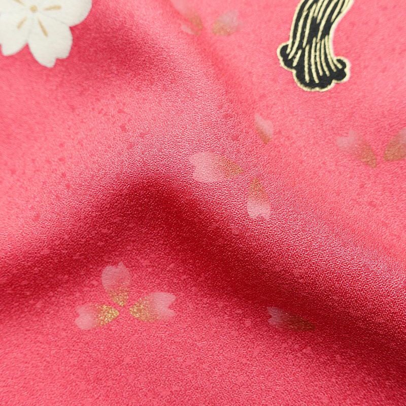 振袖 良品 ふき綿仕立て 金駒刺繍 正絹 古典柄 袷仕立て 身丈163.5cm 裄丈70.5cm 箔 金彩 着物 成人式 二十歳 ピンク_画像19