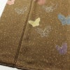 付け下げ 良品 しつけ糸付き 正絹 蝶・昆虫柄 袷仕立て 身丈171cm 裄丈69.5cm 箔 フォーマル 着物 入学式 卒業式 黄・黄土色_画像4