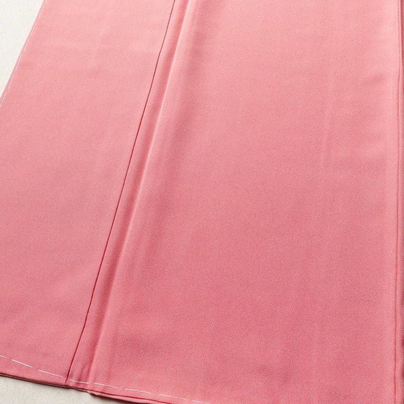 色無地 鮫小紋 しつけ糸付き 縮緬 一つ紋付き 正絹 流水・波柄 袷仕立て 身丈164cm 裄丈67.5cm フォーマル 着物 入学式 ピンク_画像4