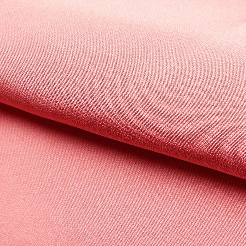 色無地 鮫小紋 しつけ糸付き 縮緬 一つ紋付き 正絹 流水・波柄 袷仕立て 身丈164cm 裄丈67.5cm フォーマル 着物 入学式 ピンク_画像20