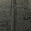大島紬 良品 創匠きゅうの 古代染色純泥染 証紙あり 正絹 木の葉・植物柄 袷仕立て 身丈162.5cm 裄丈67cm 本場大島紬 伝統工芸 一部しつけ糸付き 着物 茶_画像6