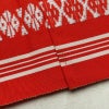 名古屋帯 全通柄 正絹 献上柄 縞柄・線柄 通し仕立て 帯 赤・朱_画像19