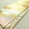 袋帯 六通柄 正絹 流水・波柄 入学式 卒業式 結婚式 金・銀_画像10