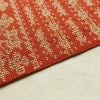 名古屋帯 全通柄 正絹 幾何学柄・抽象柄 名古屋仕立て 帯 橙_画像13