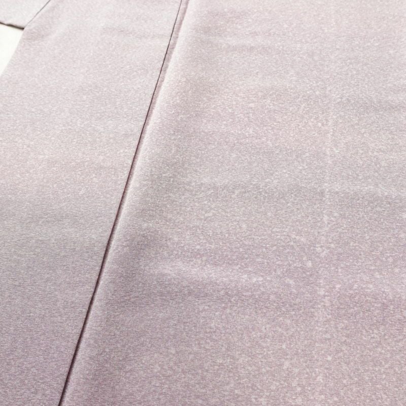 付け下げ 良品 縮緬 正絹 その他の柄 袷仕立て 身丈155cm 裄丈63cm 共八掛 フォーマル 着物 入学式 卒業式 ぼかし 紫・藤色_画像5