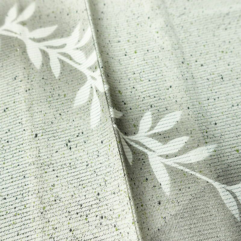 盛夏 付下 しつけ糸付き 正絹 花柄 単衣仕立て 身丈162cm 裄丈67cm 箔 フォーマル 着物 グレー_画像10