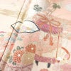 訪問着 美品 しつけ糸付き 一つ紋付き 正絹 古典柄 袷仕立て 身丈160cm 裄丈65.5cm 箔 金彩 フォーマル 着物 入学式 卒業式 結婚式 ピンク_画像7
