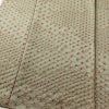 小紋 絞り 綸子 正絹 雲柄 袷仕立て 身丈168.5cm 裄丈64.5cm 麻の葉 着物 緑・うぐいす色_画像4