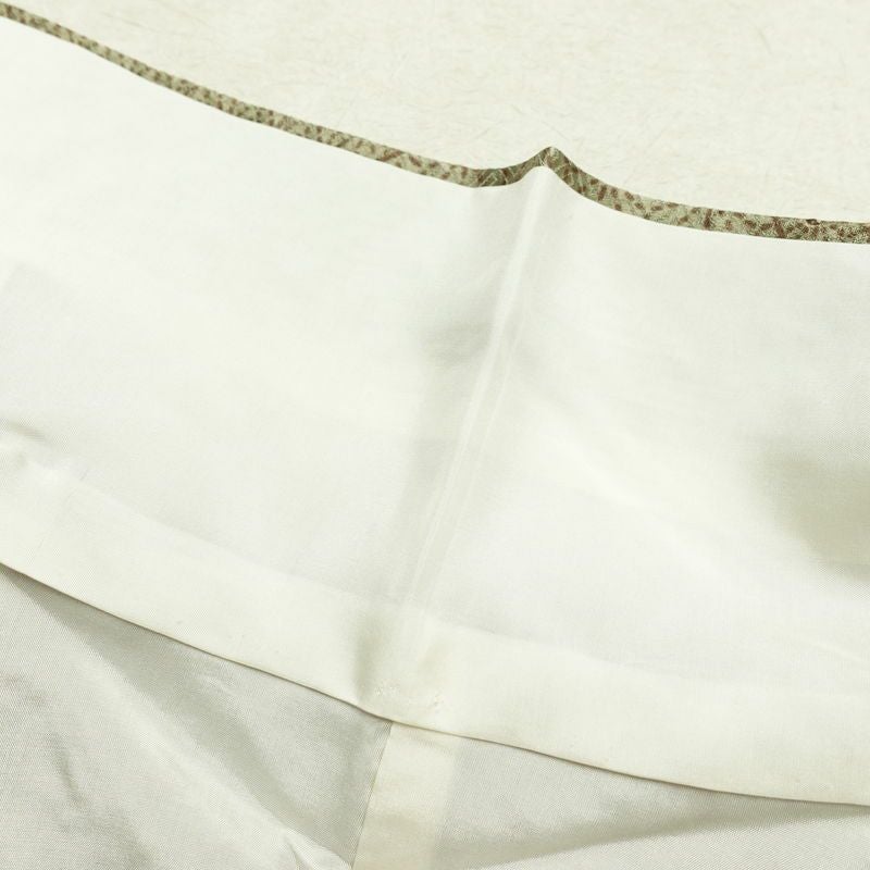 小紋 絞り 綸子 正絹 雲柄 袷仕立て 身丈168.5cm 裄丈64.5cm 麻の葉 着物 緑・うぐいす色_画像20